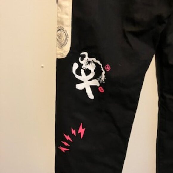 Unisex Aelfric Eden Graffiti Foam Print Cargo pant size Boys XL waist 28 - Picture 5 of 10